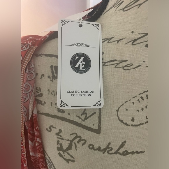 ZESICA Wrap V Neck Floral Print Ruffle Swing Beach A Line Mini dress SZ S NWT - Picture 10 of 11